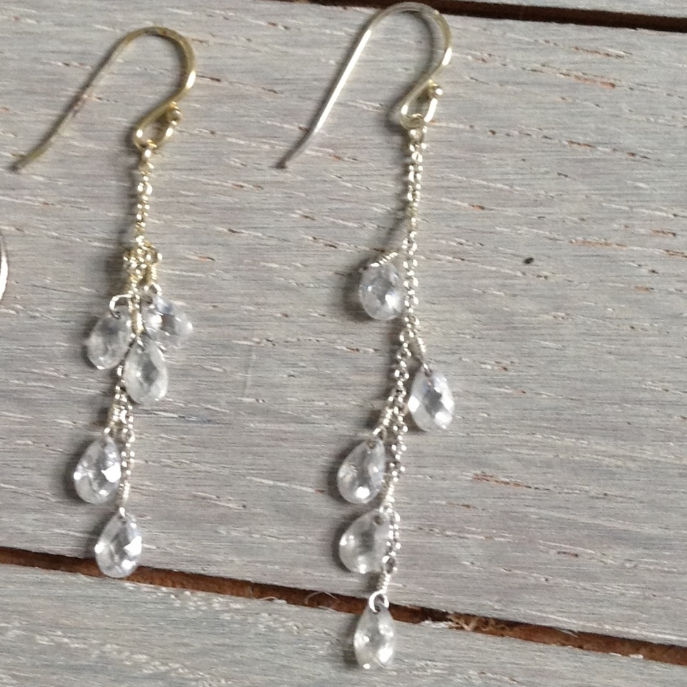 Minimal Crystal Earrings